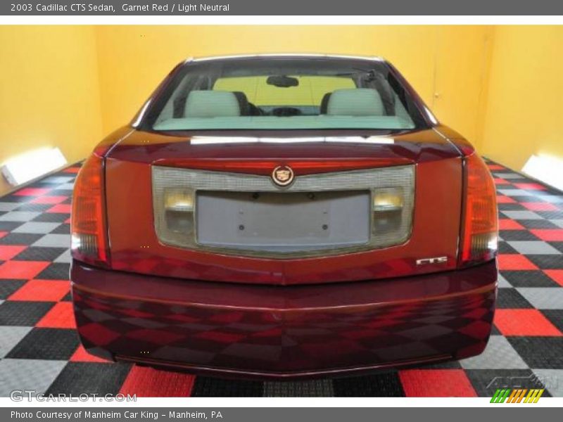 Garnet Red / Light Neutral 2003 Cadillac CTS Sedan