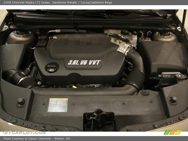 Sandstone Metallic / Cocoa/Cashmere Beige 2008 Chevrolet Malibu LTZ Sedan