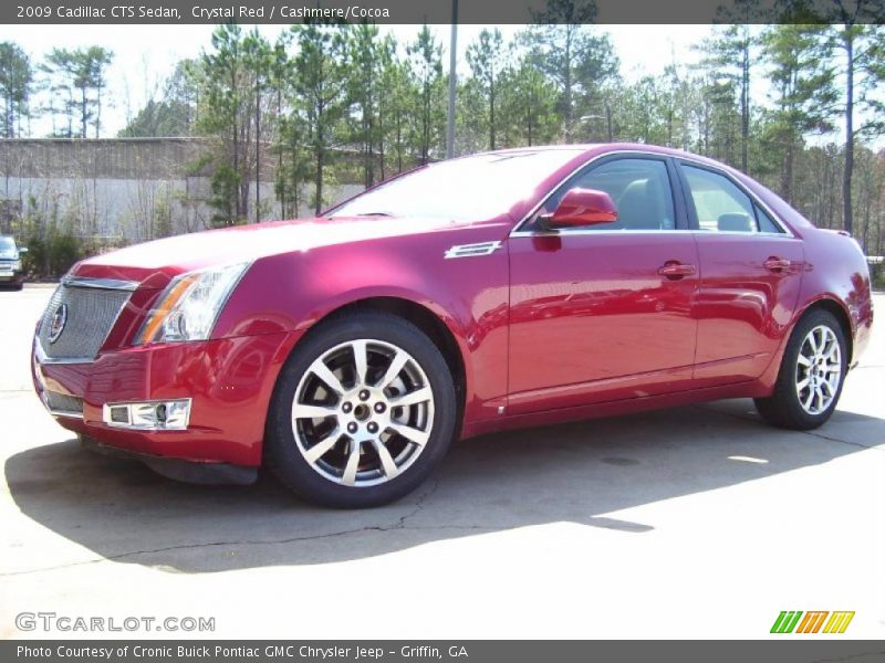 Crystal Red / Cashmere/Cocoa 2009 Cadillac CTS Sedan