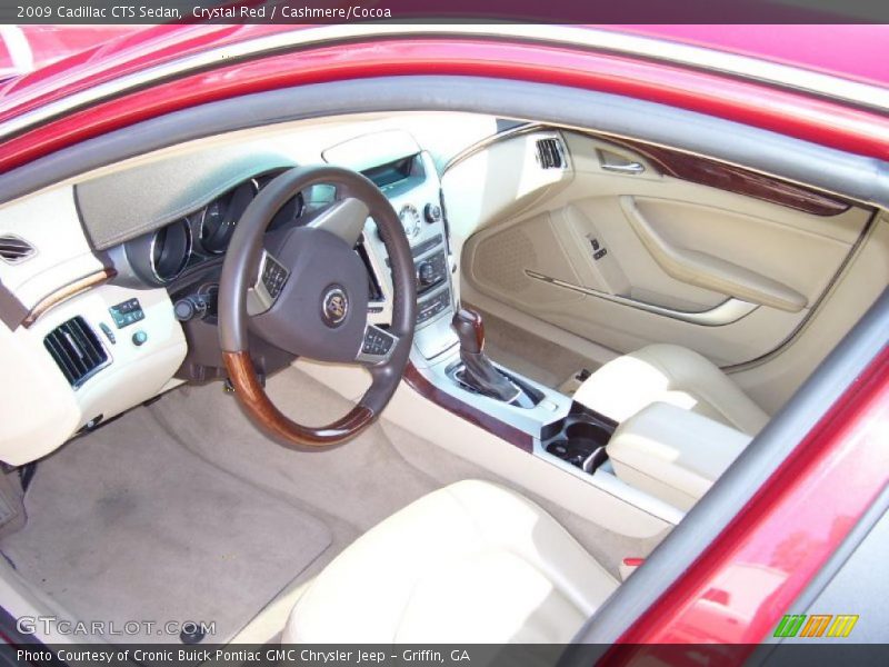 Crystal Red / Cashmere/Cocoa 2009 Cadillac CTS Sedan