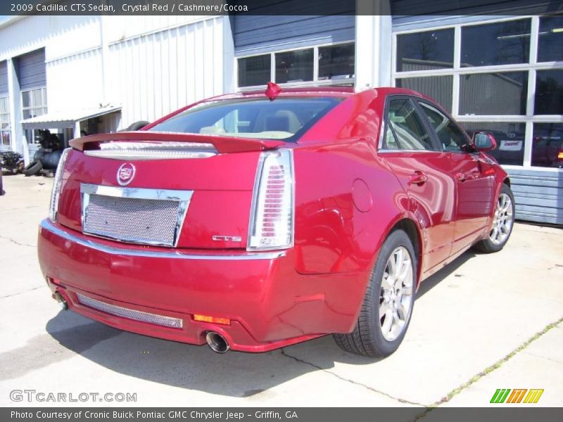 Crystal Red / Cashmere/Cocoa 2009 Cadillac CTS Sedan