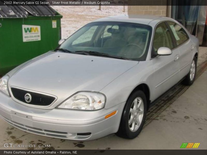 Silver Frost Metallic / Medium Graphite 2002 Mercury Sable GS Sedan