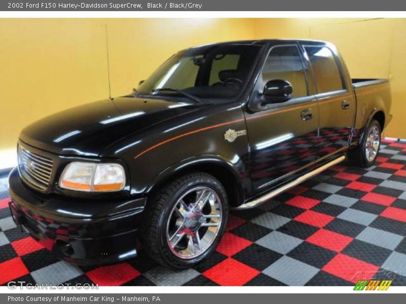 Black / Black/Grey 2002 Ford F150 Harley-Davidson SuperCrew