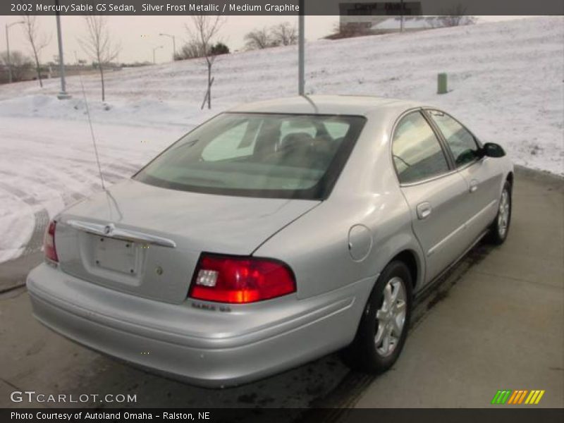 Silver Frost Metallic / Medium Graphite 2002 Mercury Sable GS Sedan