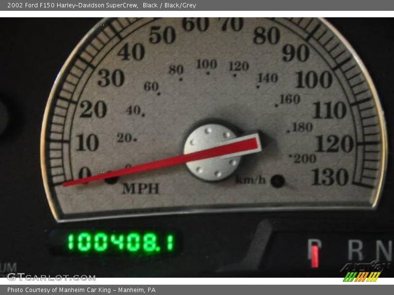 Black / Black/Grey 2002 Ford F150 Harley-Davidson SuperCrew