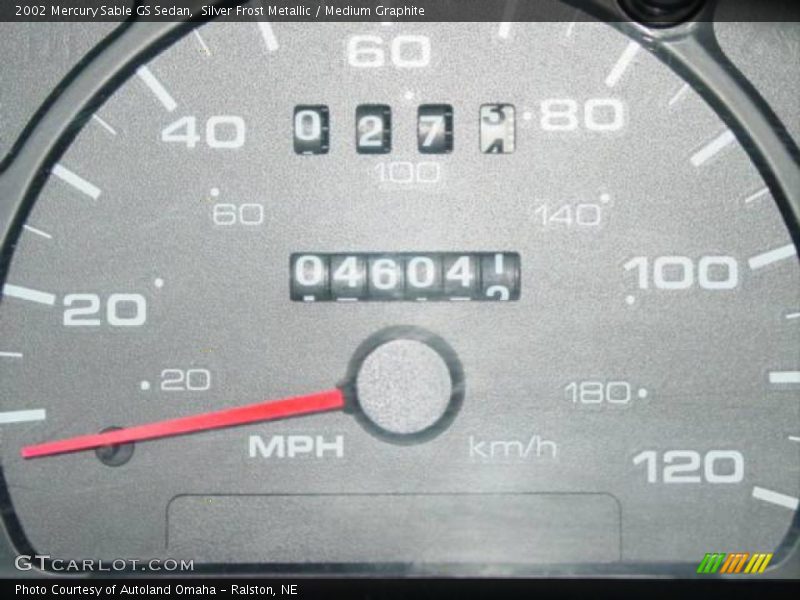 Silver Frost Metallic / Medium Graphite 2002 Mercury Sable GS Sedan