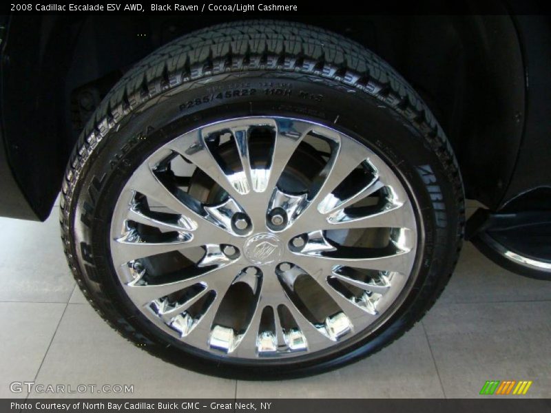 Black Raven / Cocoa/Light Cashmere 2008 Cadillac Escalade ESV AWD