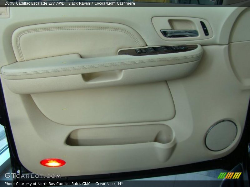 Black Raven / Cocoa/Light Cashmere 2008 Cadillac Escalade ESV AWD