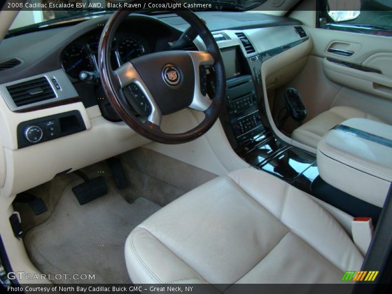 Black Raven / Cocoa/Light Cashmere 2008 Cadillac Escalade ESV AWD