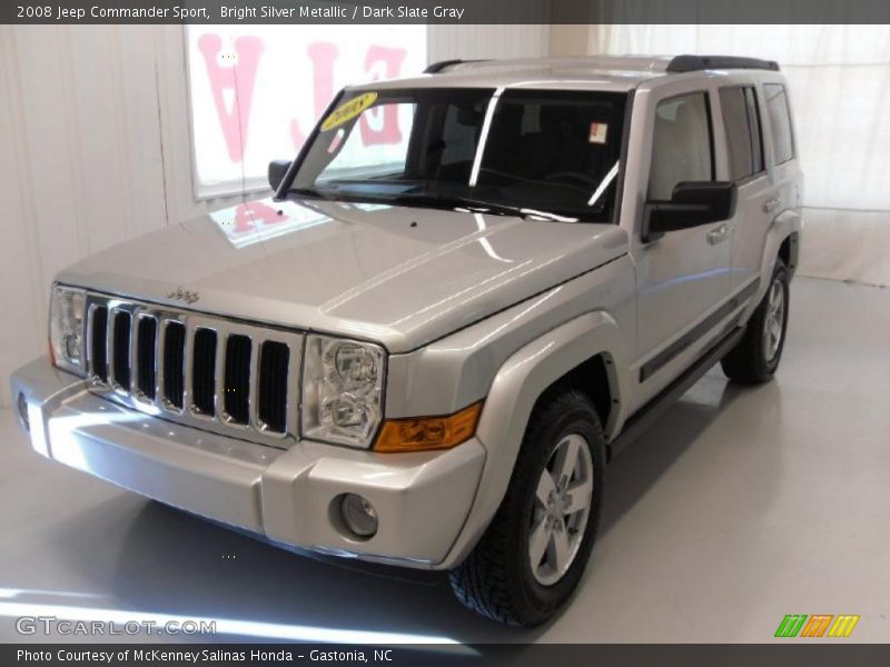 Bright Silver Metallic / Dark Slate Gray 2008 Jeep Commander Sport