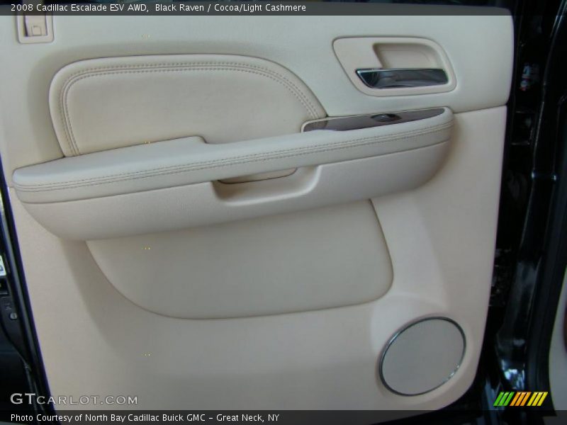 Black Raven / Cocoa/Light Cashmere 2008 Cadillac Escalade ESV AWD