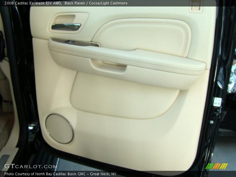 Black Raven / Cocoa/Light Cashmere 2008 Cadillac Escalade ESV AWD