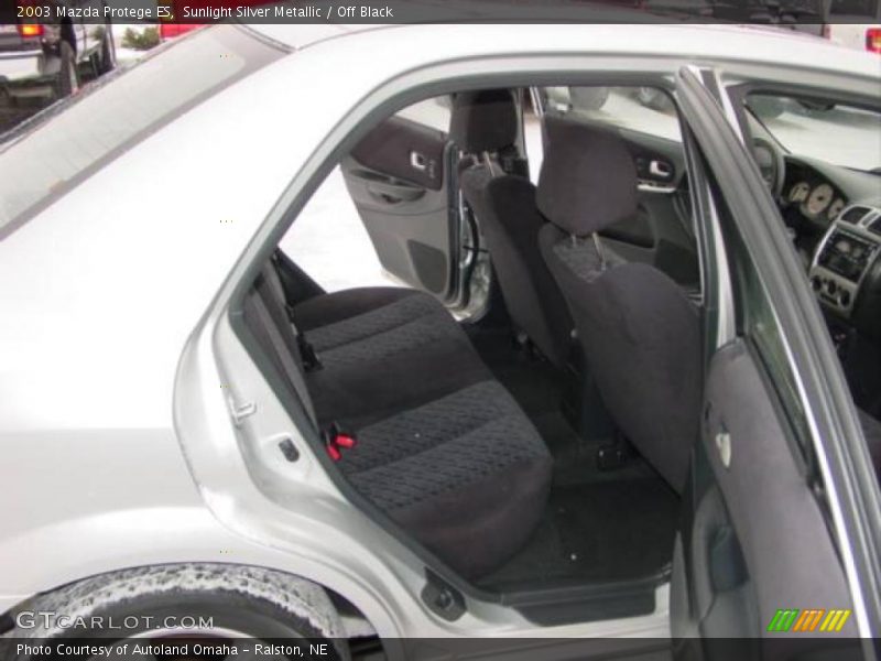 Sunlight Silver Metallic / Off Black 2003 Mazda Protege ES