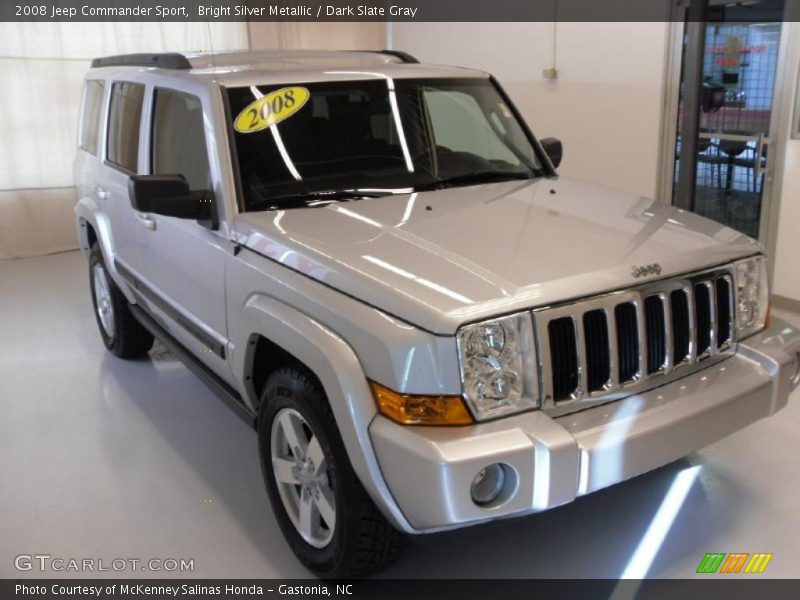 Bright Silver Metallic / Dark Slate Gray 2008 Jeep Commander Sport