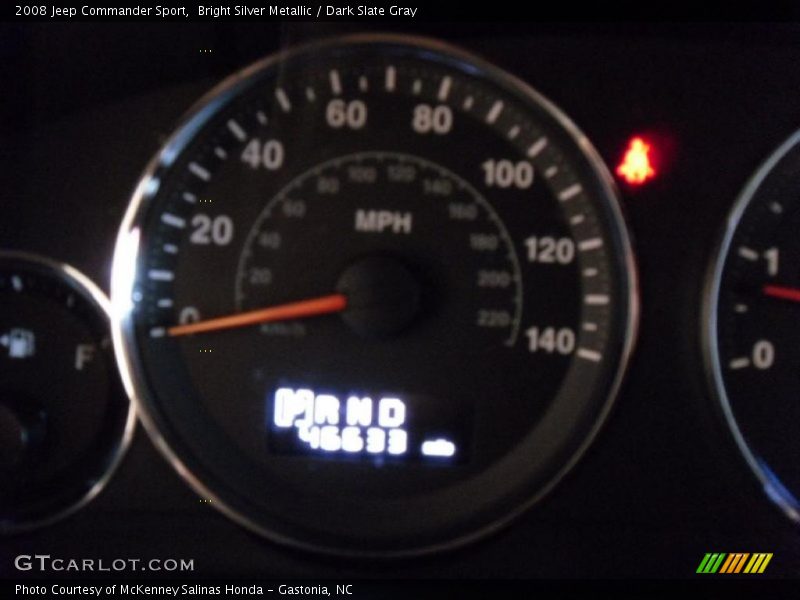 Bright Silver Metallic / Dark Slate Gray 2008 Jeep Commander Sport