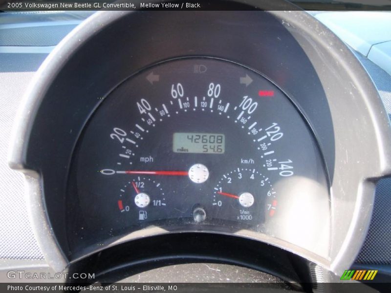 Mellow Yellow / Black 2005 Volkswagen New Beetle GL Convertible