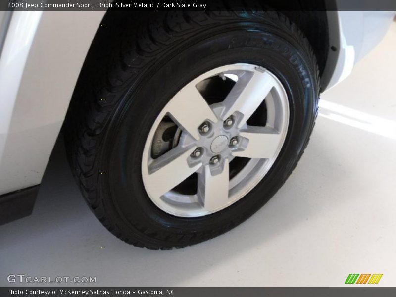 Bright Silver Metallic / Dark Slate Gray 2008 Jeep Commander Sport