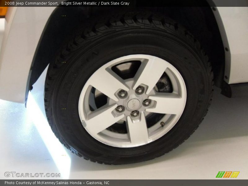 Bright Silver Metallic / Dark Slate Gray 2008 Jeep Commander Sport