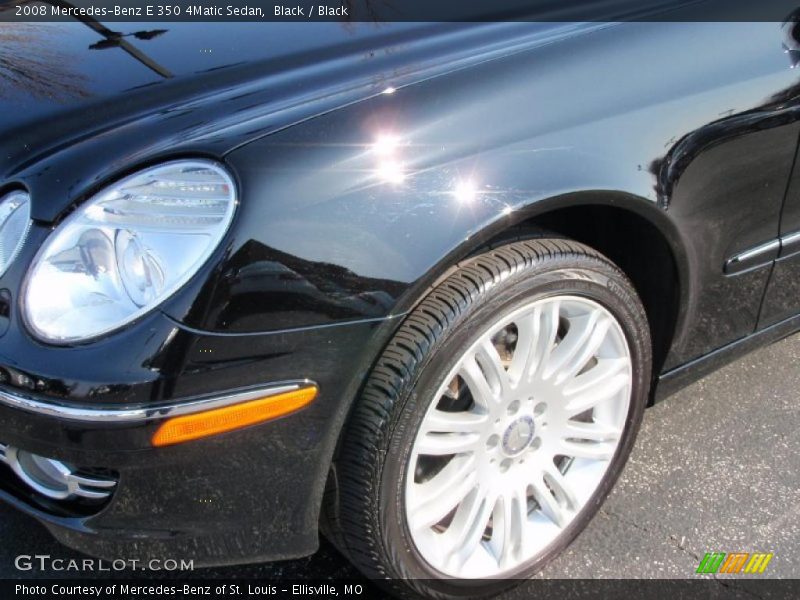 Black / Black 2008 Mercedes-Benz E 350 4Matic Sedan