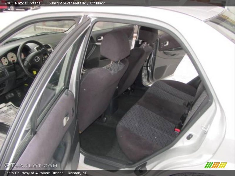 Sunlight Silver Metallic / Off Black 2003 Mazda Protege ES