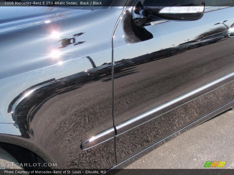 Black / Black 2008 Mercedes-Benz E 350 4Matic Sedan