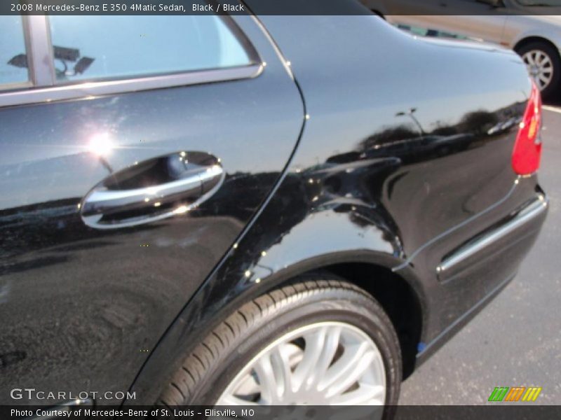 Black / Black 2008 Mercedes-Benz E 350 4Matic Sedan