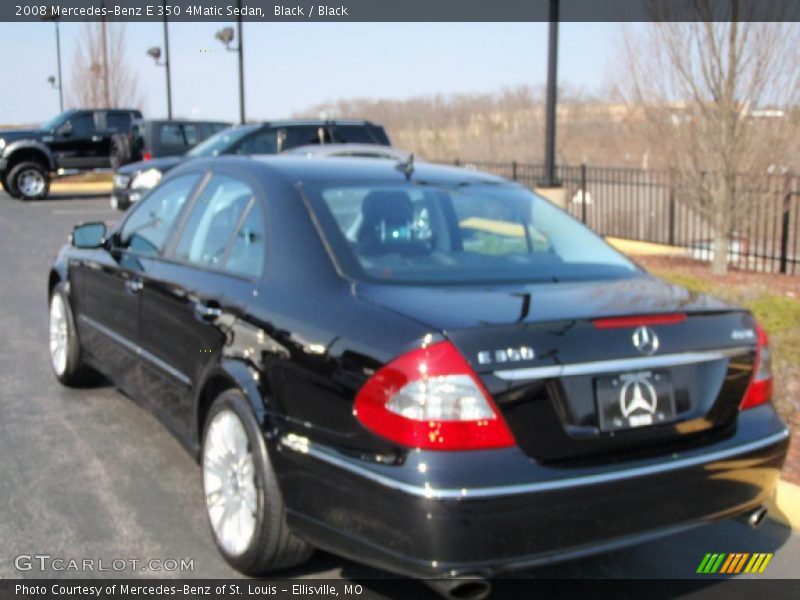 Black / Black 2008 Mercedes-Benz E 350 4Matic Sedan