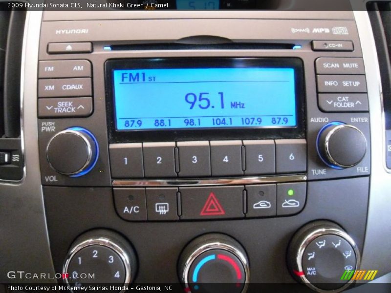 Natural Khaki Green / Camel 2009 Hyundai Sonata GLS