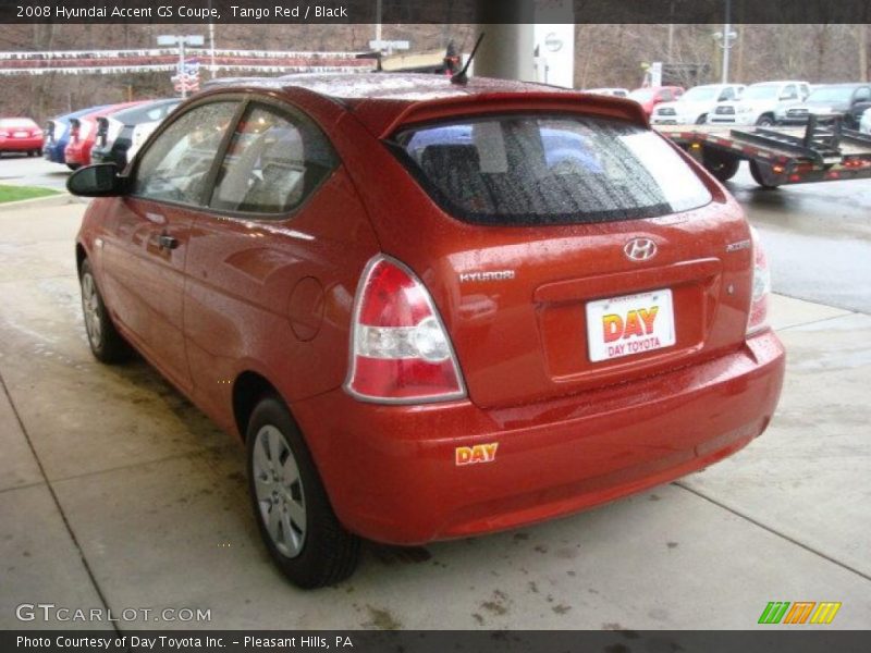 Tango Red / Black 2008 Hyundai Accent GS Coupe