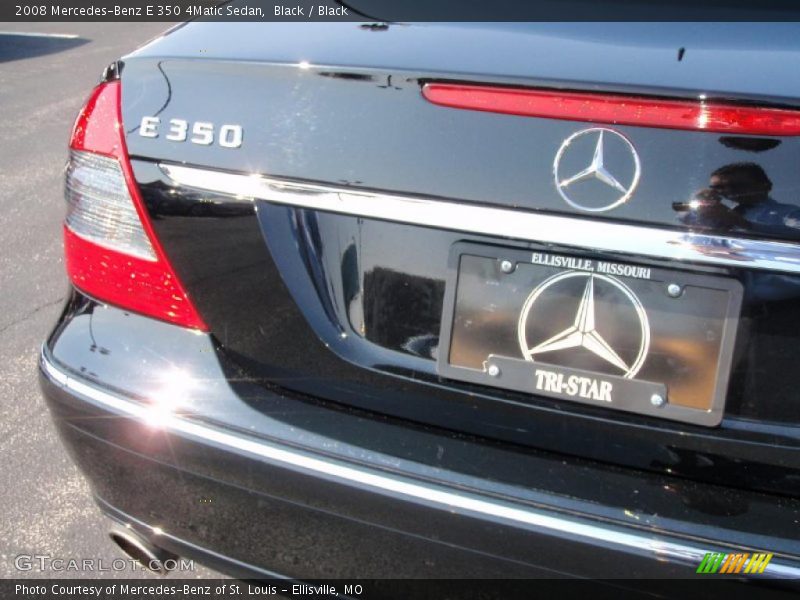 Black / Black 2008 Mercedes-Benz E 350 4Matic Sedan