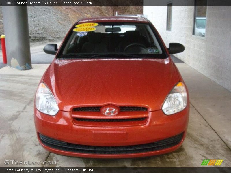 Tango Red / Black 2008 Hyundai Accent GS Coupe