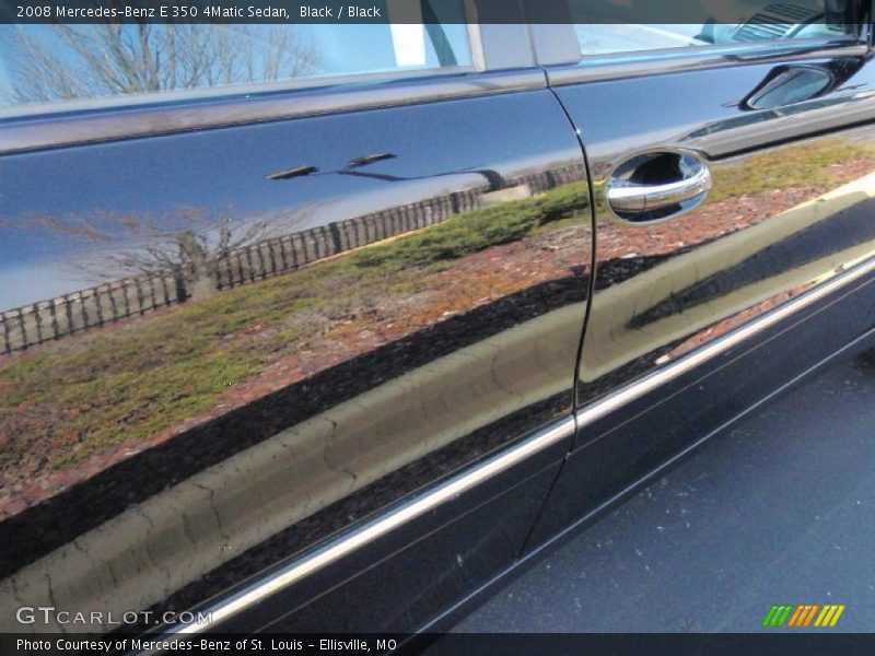 Black / Black 2008 Mercedes-Benz E 350 4Matic Sedan