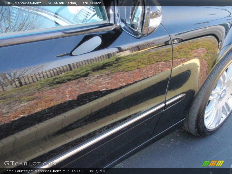 Black / Black 2008 Mercedes-Benz E 350 4Matic Sedan