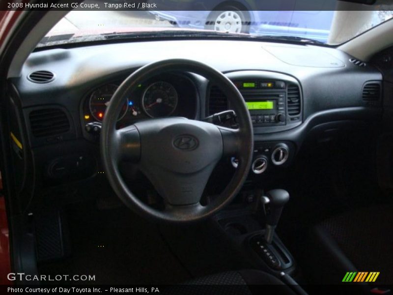 Tango Red / Black 2008 Hyundai Accent GS Coupe