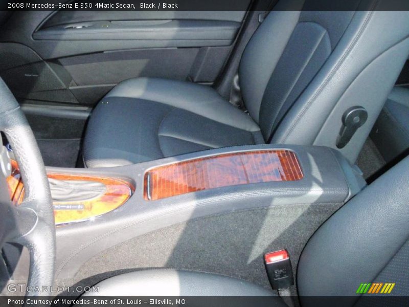 Black / Black 2008 Mercedes-Benz E 350 4Matic Sedan