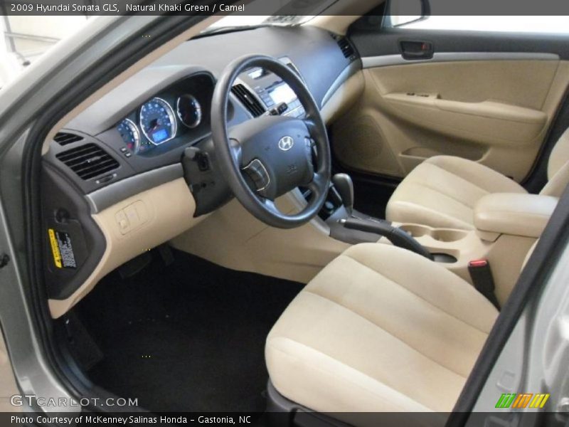 Natural Khaki Green / Camel 2009 Hyundai Sonata GLS