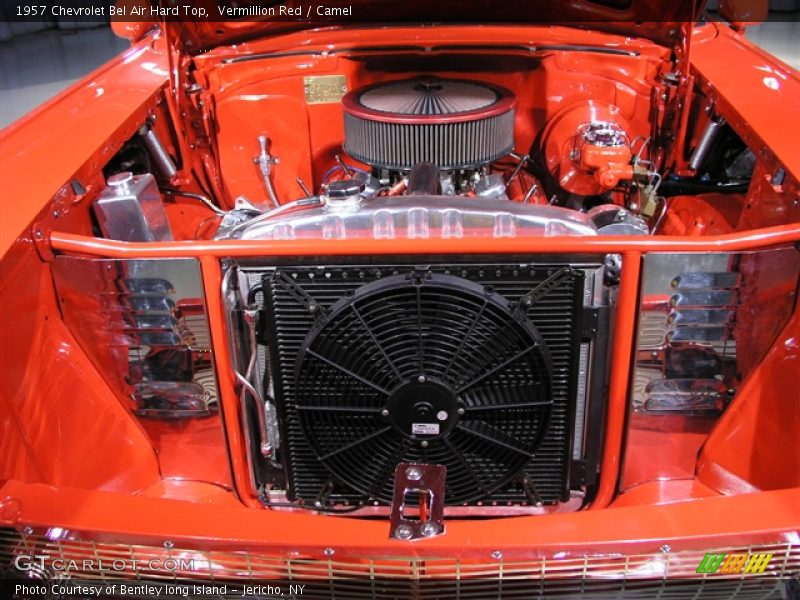 Vermillion Red / Camel 1957 Chevrolet Bel Air Hard Top