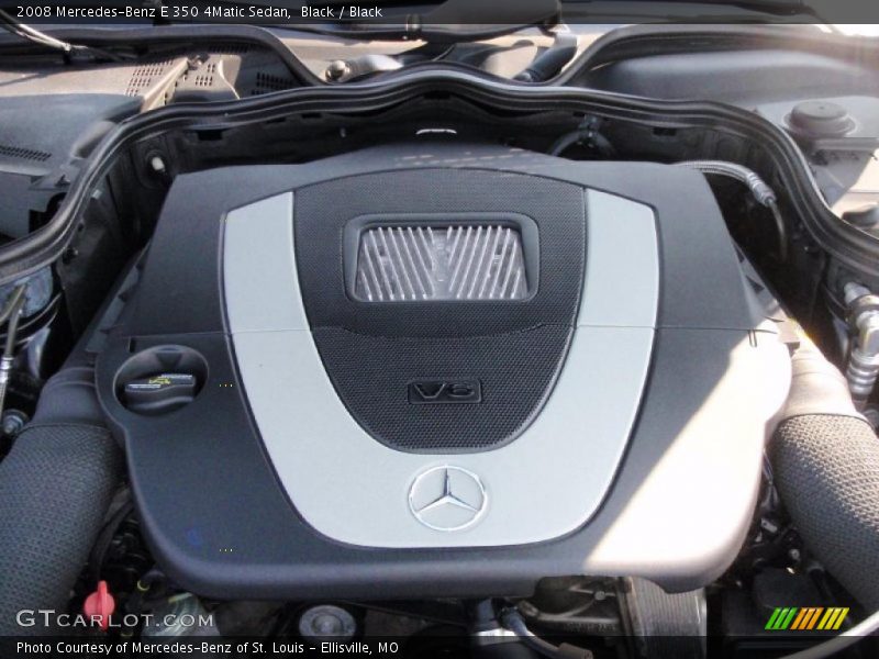 Black / Black 2008 Mercedes-Benz E 350 4Matic Sedan