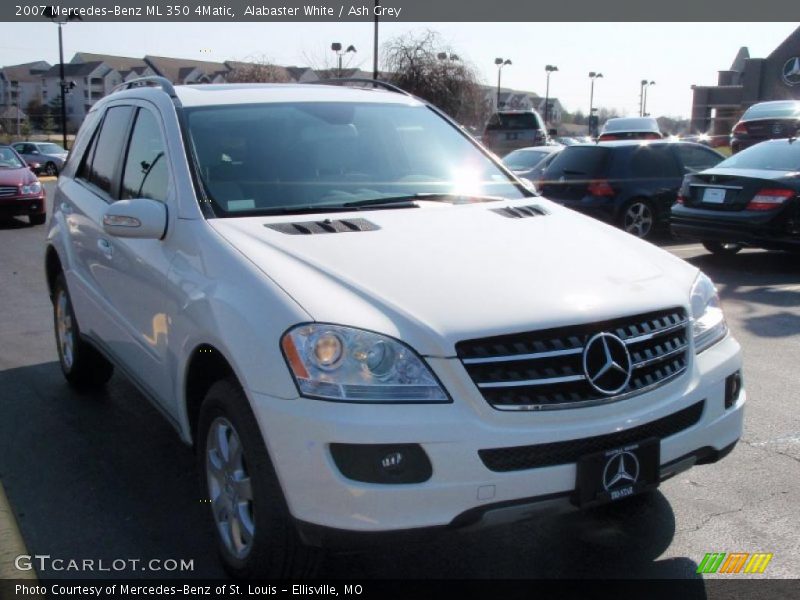 Alabaster White / Ash Grey 2007 Mercedes-Benz ML 350 4Matic