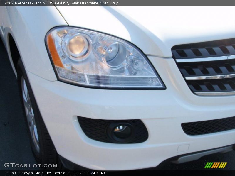 Alabaster White / Ash Grey 2007 Mercedes-Benz ML 350 4Matic