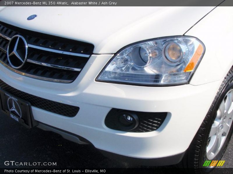 Alabaster White / Ash Grey 2007 Mercedes-Benz ML 350 4Matic