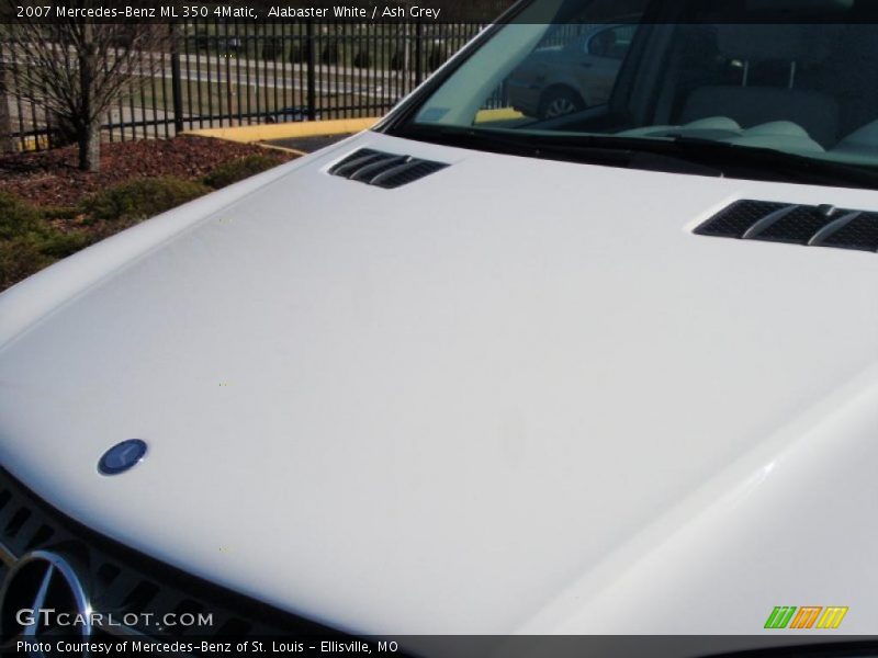Alabaster White / Ash Grey 2007 Mercedes-Benz ML 350 4Matic