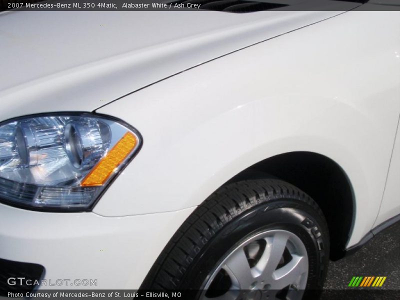 Alabaster White / Ash Grey 2007 Mercedes-Benz ML 350 4Matic