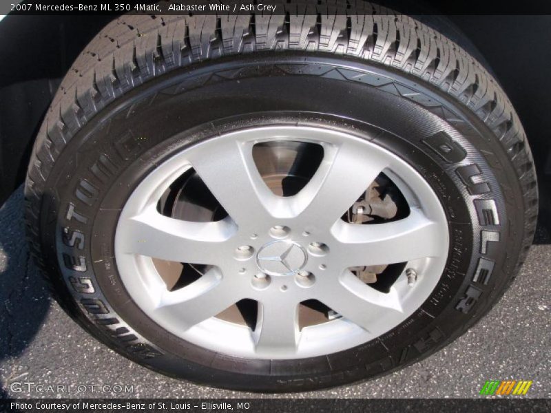Alabaster White / Ash Grey 2007 Mercedes-Benz ML 350 4Matic