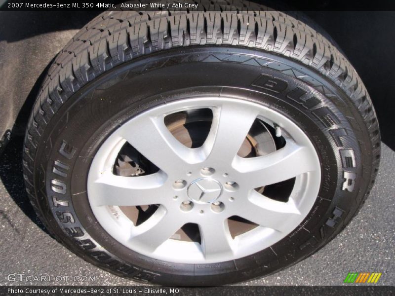 Alabaster White / Ash Grey 2007 Mercedes-Benz ML 350 4Matic