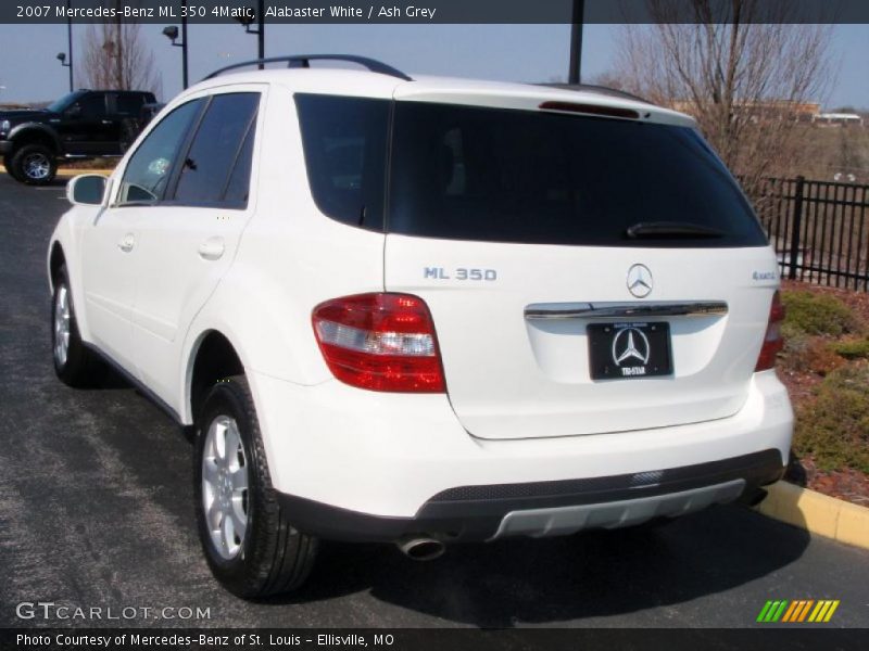 Alabaster White / Ash Grey 2007 Mercedes-Benz ML 350 4Matic