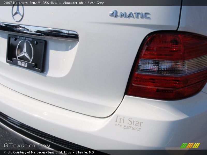 Alabaster White / Ash Grey 2007 Mercedes-Benz ML 350 4Matic
