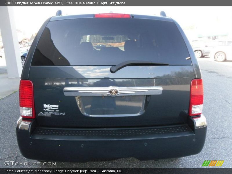 Steel Blue Metallic / Light Graystone 2008 Chrysler Aspen Limited 4WD