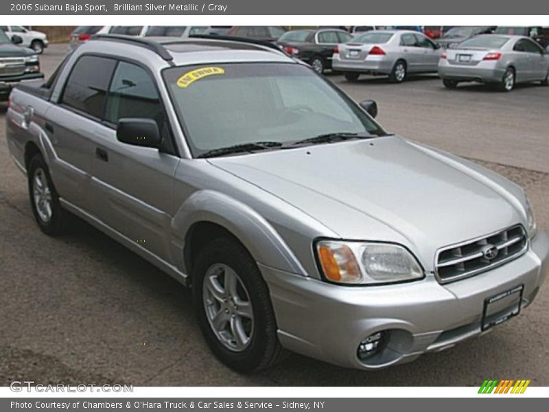 Brilliant Silver Metallic / Gray 2006 Subaru Baja Sport