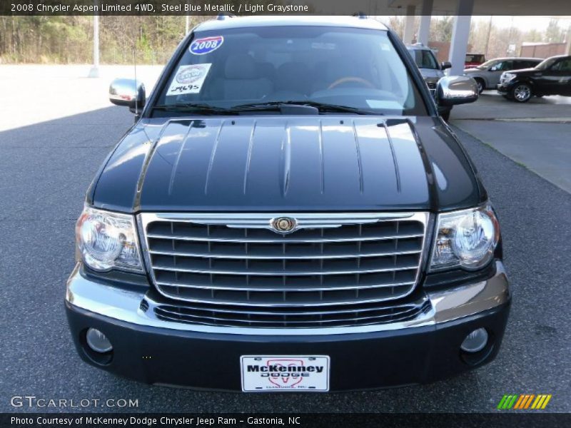 Steel Blue Metallic / Light Graystone 2008 Chrysler Aspen Limited 4WD